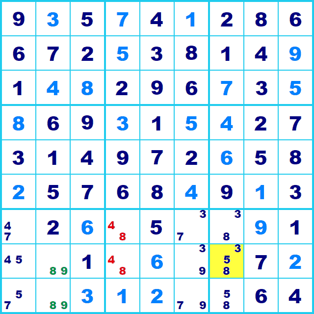 ナンプレ 解き方 BUG