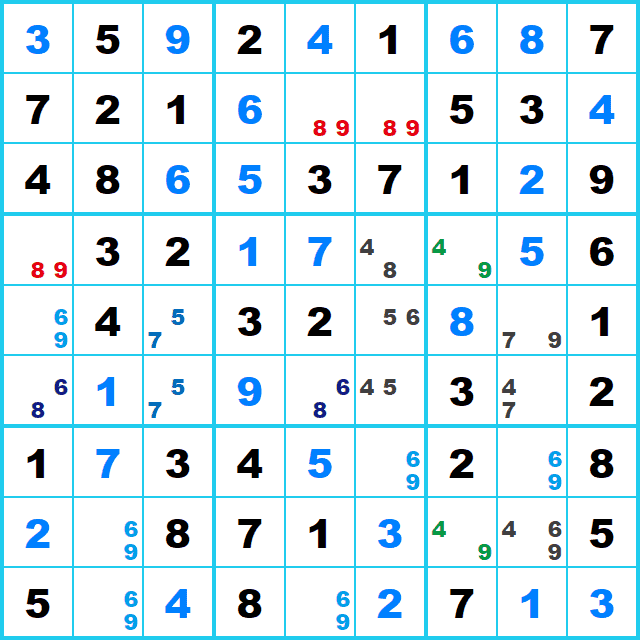 ナンプレ 解き方 BUG