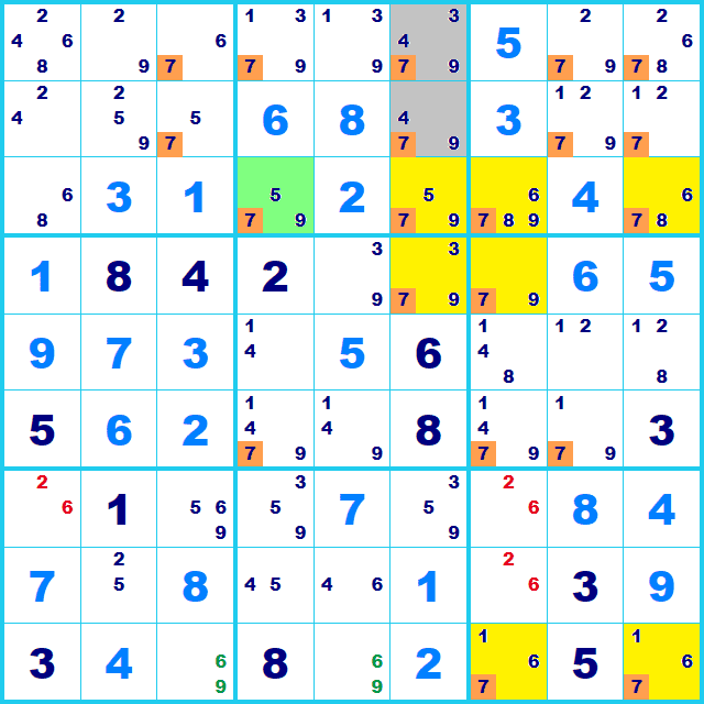 ナンプレ 解き方 Finned Swordfish