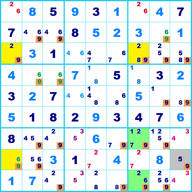 ナンプレ 解き方 Sashimi X-wing