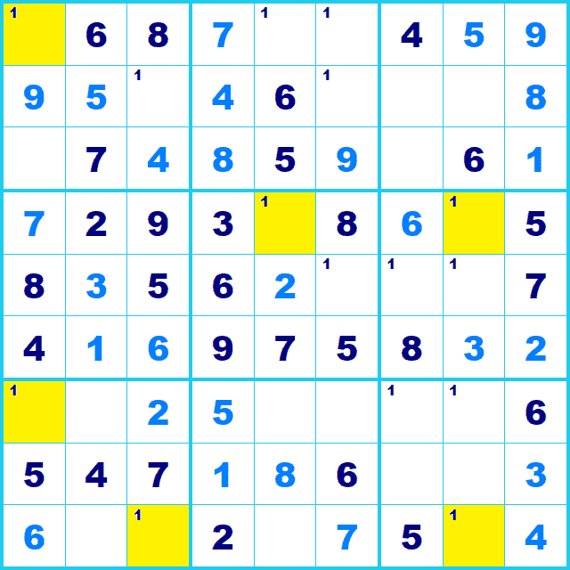 ナンプレ 解き方 シンプルチェーン