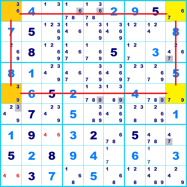 ナンプレ 解き方 XYチェーン