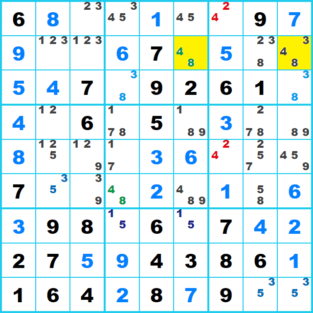 ナンプレ 解き方 XYZ-wing