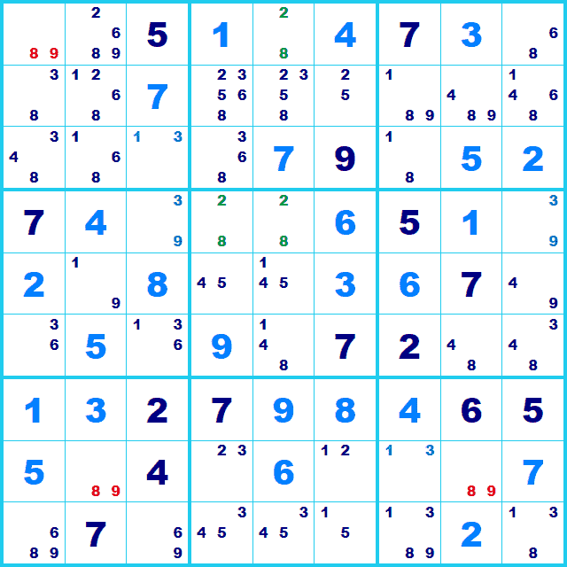 ナンプレ 解き方 Y-wing