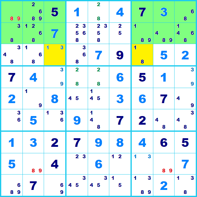 ナンプレ 解き方 Y-wing