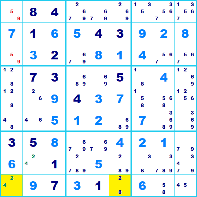 ナンプレ 解き方 Y-wing