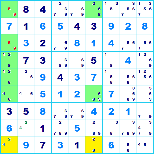 ナンプレ 解き方 Y-wing
