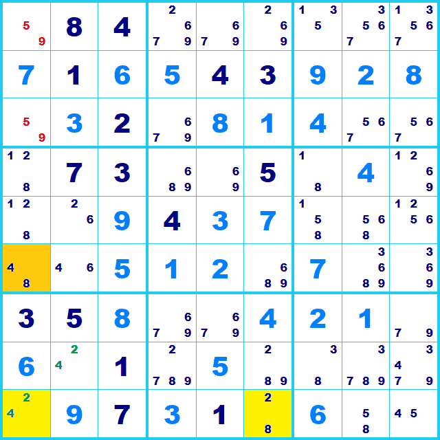 ナンプレ 解き方 Y-wing