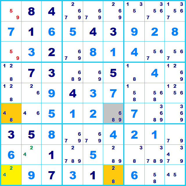 ナンプレ 解き方 Y-wing